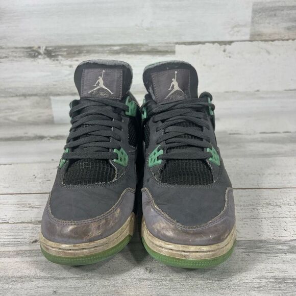 Jordan 4 retro green kids 7 Womens 8.5 - Picture 4 of 8